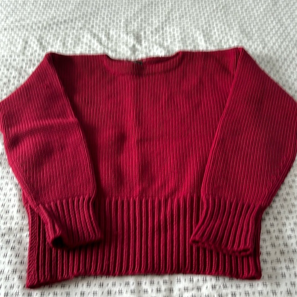 Vintage Men’s Stadium Sportswear sweater, crimson, shaker knit, wool, size M? - Picture 1 of 6
